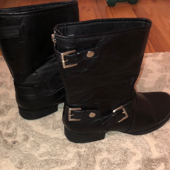 Nine West Shoes - NWOT Black leather biker boots